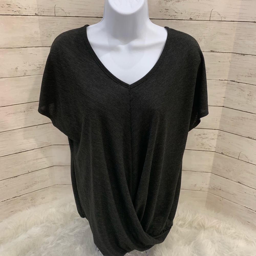 Tangerine Ladies Twisted Front Top Sz Med